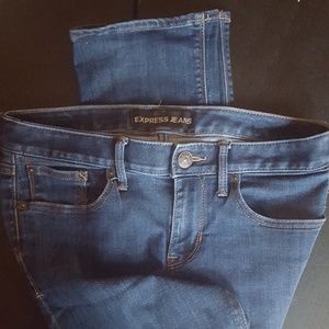 Low rise boot cut stretch